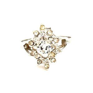 Cluster Cz Vintage Ring
